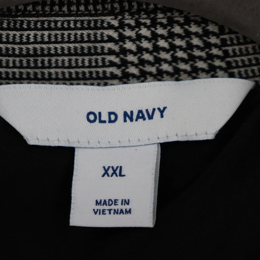 Old Navy Plaid Blazer Mens XXL Gray Black Career Office Casual Jacket‎ Preppy